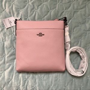 Coach Lilac Crossgrain Leather Crossbody Bag